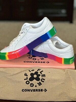 Converse Golf Le Fleur PRIDE Leather Sneakers