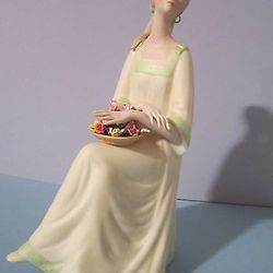Rare Vintage Laszlo Ispanky Lady Figurine Porcelain 