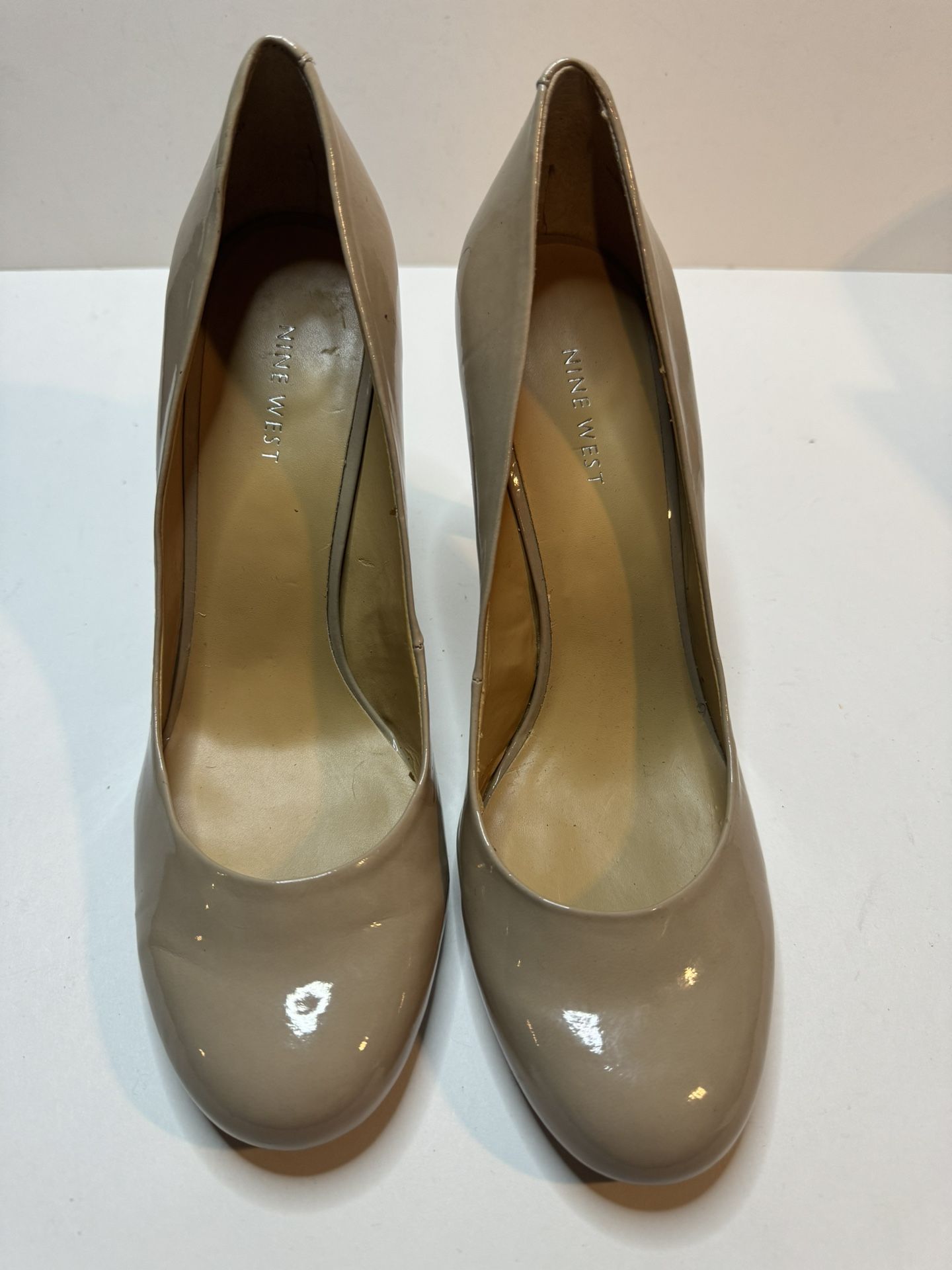 Womens Nine West Nude Pumps Size 10