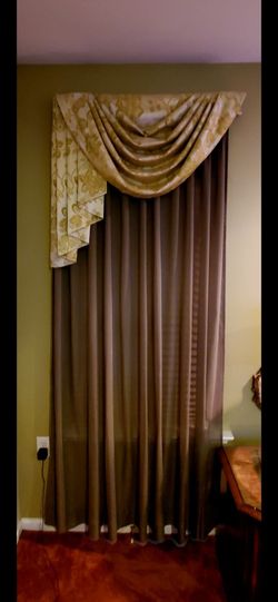 Custom window treatment for 2 windows
