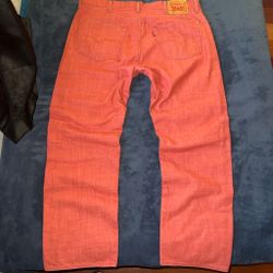 Coral Pink Denim Jeans
