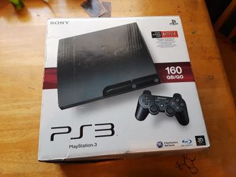 sony ps3 slim with games