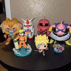 Anime figure and Funko pops