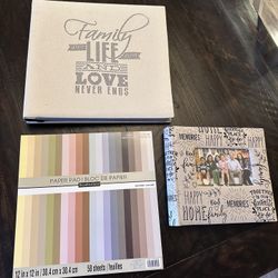 Scrapbook, Paper Pad, Photo Album - NEW