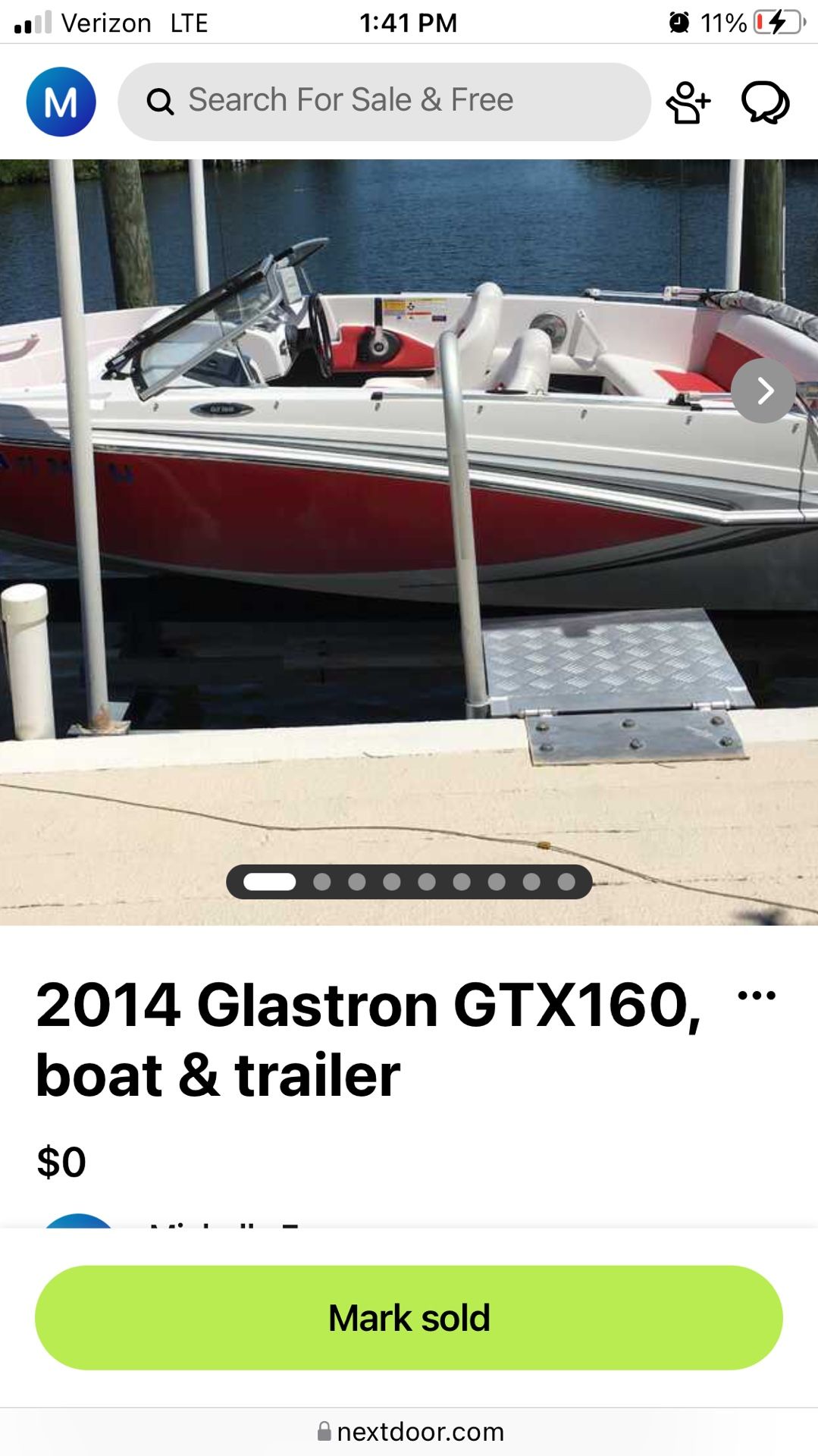 2014 Glastron GTX w/ Trailer 