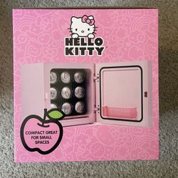 Hello Kitty Pink Cooler Mini Fridge 6.7L