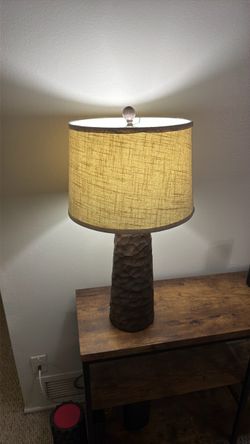 Table Lamp with Textured Base