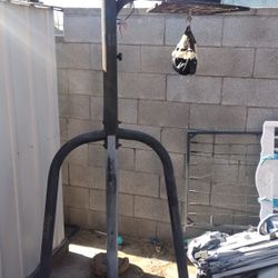 Punching Bag With Speed Bag  Stand 