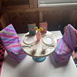 18in Doll Dinner Set 