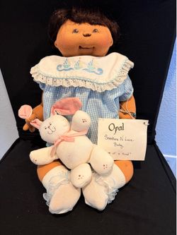 Jan Shackelford Originals OOAK “Opal” #77 Sneakers N Lace Baby Signed Artist Doll w/ Bunny