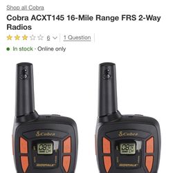 Cobra 2 way radio 