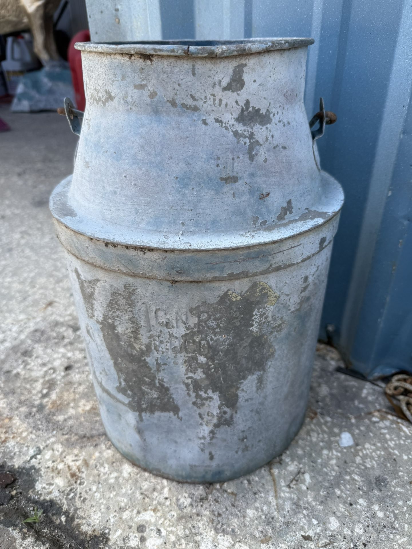 Canadian National Railroad CNR Galvanized Water Pail Jug