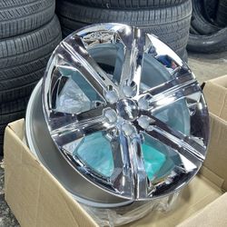 FREE DELIVERY (4) OEM GMC Chevrolet Cadillac Chrome Yukon Sierra Denali 1500 Tahoe 22” 5667