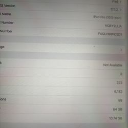 Apple iPad Pro 10.5 Inch WIFI + CELLULAR 
