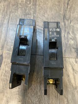 Eaton single pole 20 amp bolt on 277/480 circuit breaker