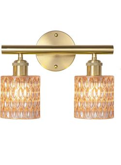 New bathroom light fixture wall light gold bronze