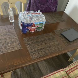 Dinner Table With Plate Mats