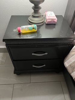 Dark gray bedroom set