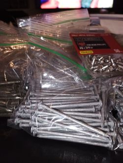 Assortment of Construction Screws and Nails