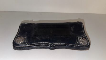 Vintage Chrome Hearts Black Leather Wallet