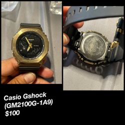 Casio Gshock (GM2100G-1A9)Black/Gold