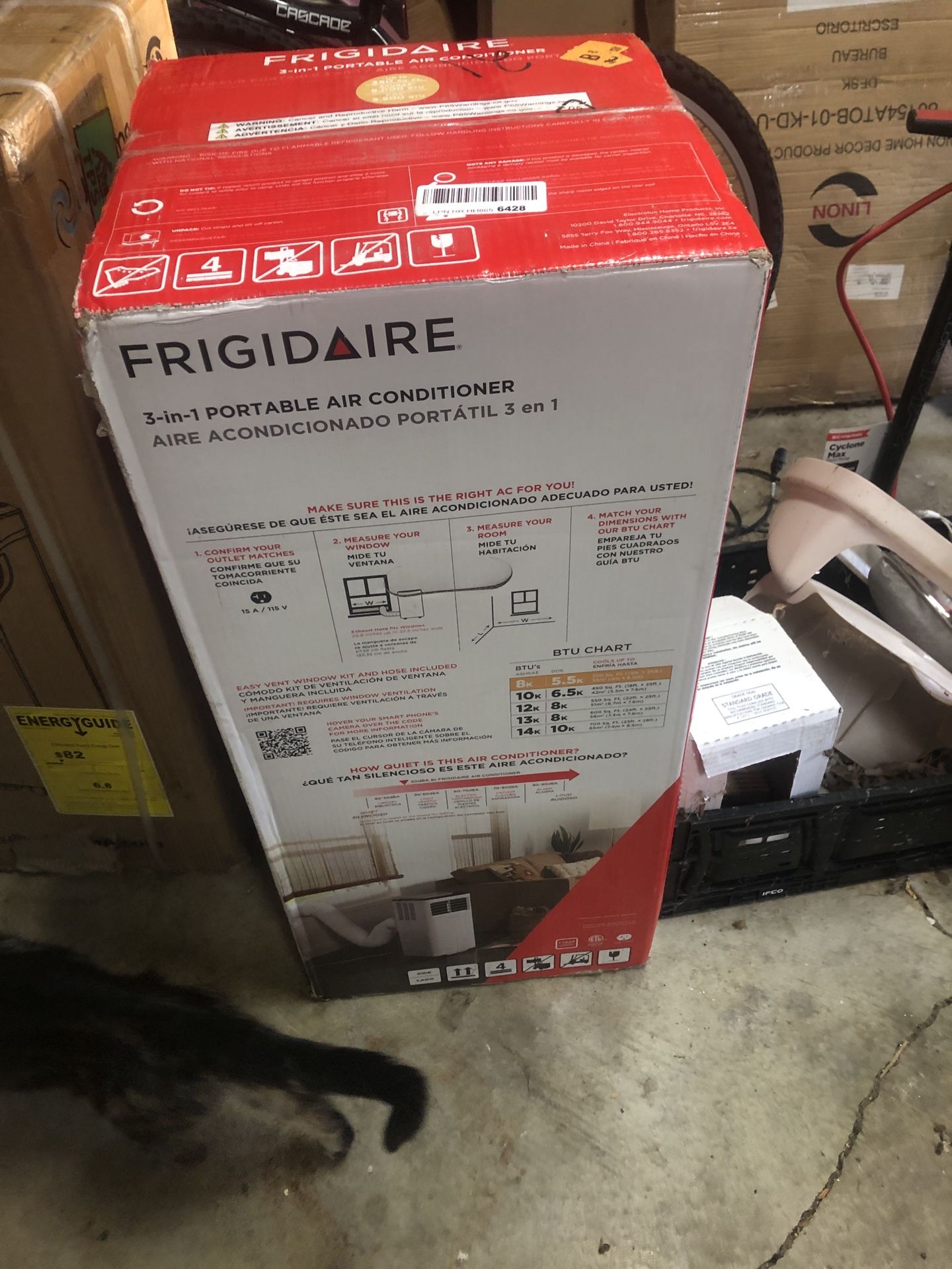 8000 Frigidaire 8000 BTU Portable Air Conditioner