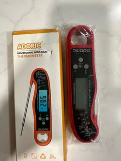 Digital Instant Read Meat Thermometer, Adoric Waterproof Food Thermometer with Backlight LCD