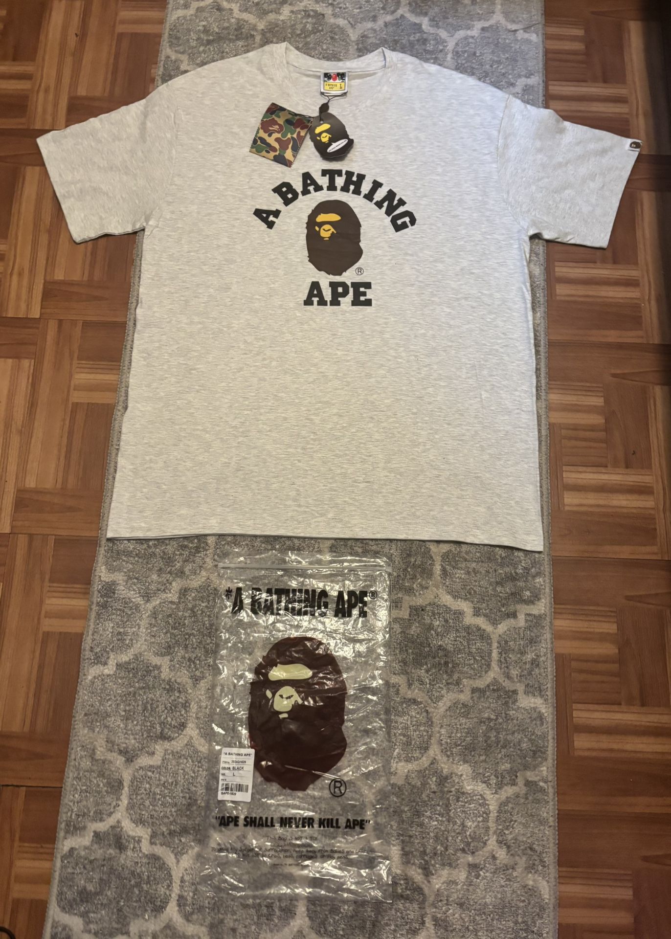 Gray Bape shirt