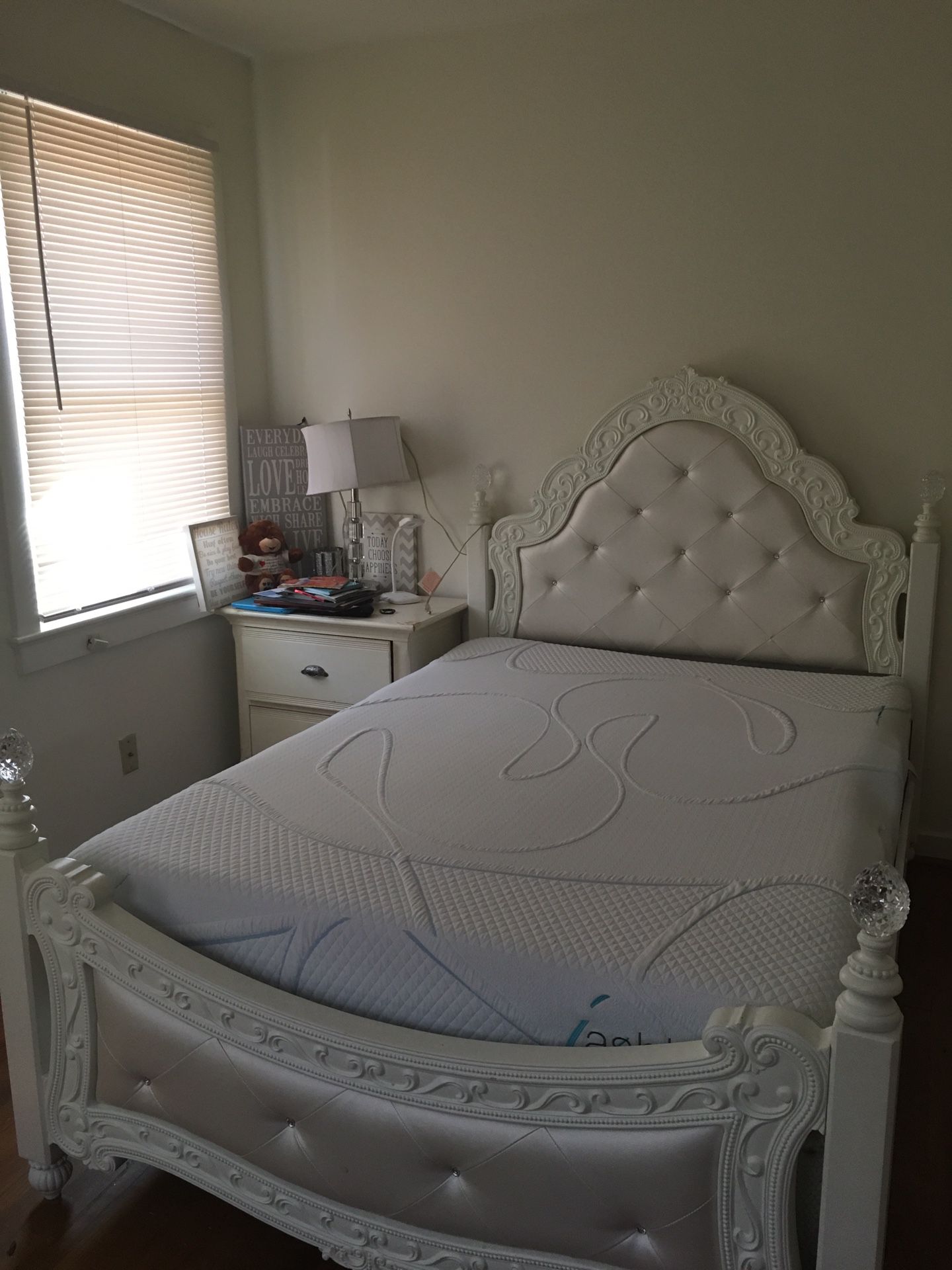 Full poster bed frame. Ashley’s furniture
