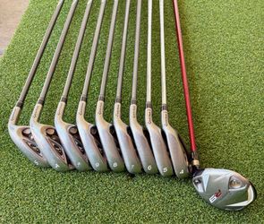 TaylorMade R7 RE AX Iron Set + R9 3 Wood – 10 Club Set – Very Good Condition