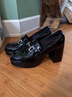 H&M Block-Heeled Loafers Size 8.5