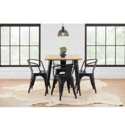 STYLEWELL PORTER  Industrial Dining Table And Chairs (4)