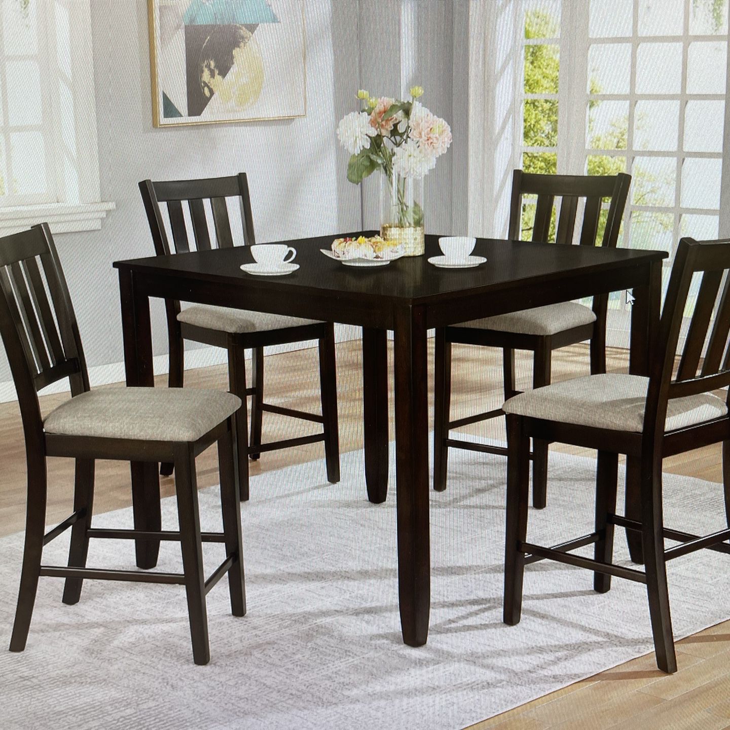 New Table With 4 Chairs For $289