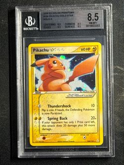 BGS 8.5 Pikachu Gold Star Holo 104/110 EX Holon Phantoms Ultra Rare Pokemon