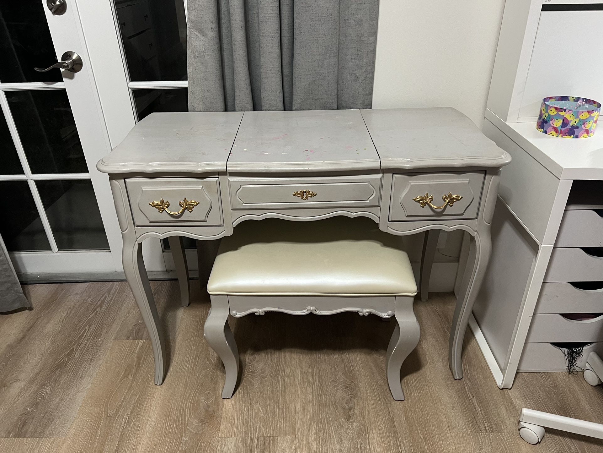 Vanity Desk French Chick Furniture With Bench