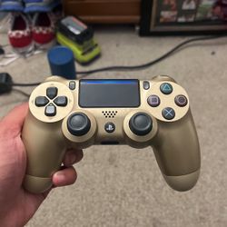 Gold PS4 controller 