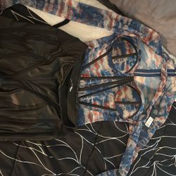 Fashion Nova Outfit  Push Up Bra Corset Long Sleeve Top With Leather Pants 