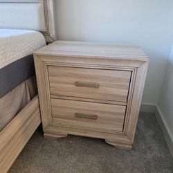 Two Natural Nightstands 
