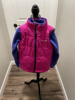 Girls Columbia Vest And Fleece Size Xxs 4-5