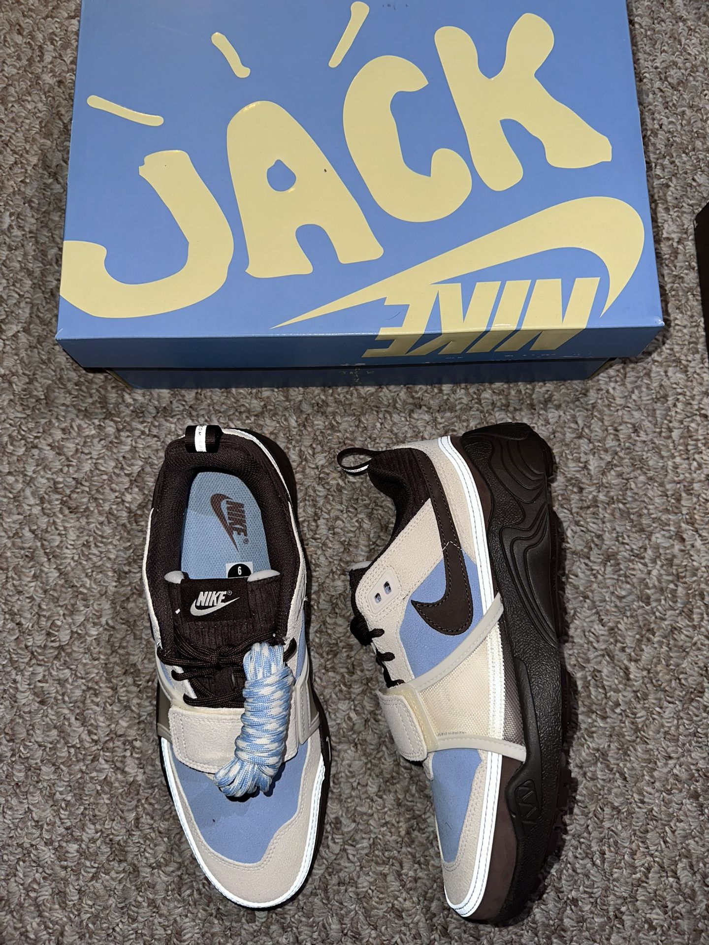 Nike Zoom Field Jaxx Travis Scott “Leche Blue” Size 9 (New) ❤️🔥