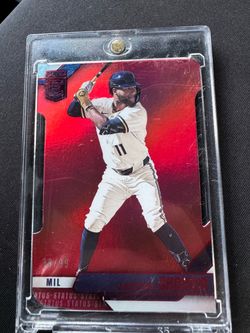 Jackson Chourio Panini Elite Baseball Card #11 MIL 89/99 Red Parallel