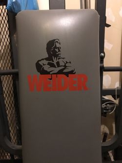 Weider 8530 weight chart hot sale