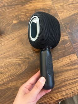 LED Light Karaoke Bluetooth Microphone