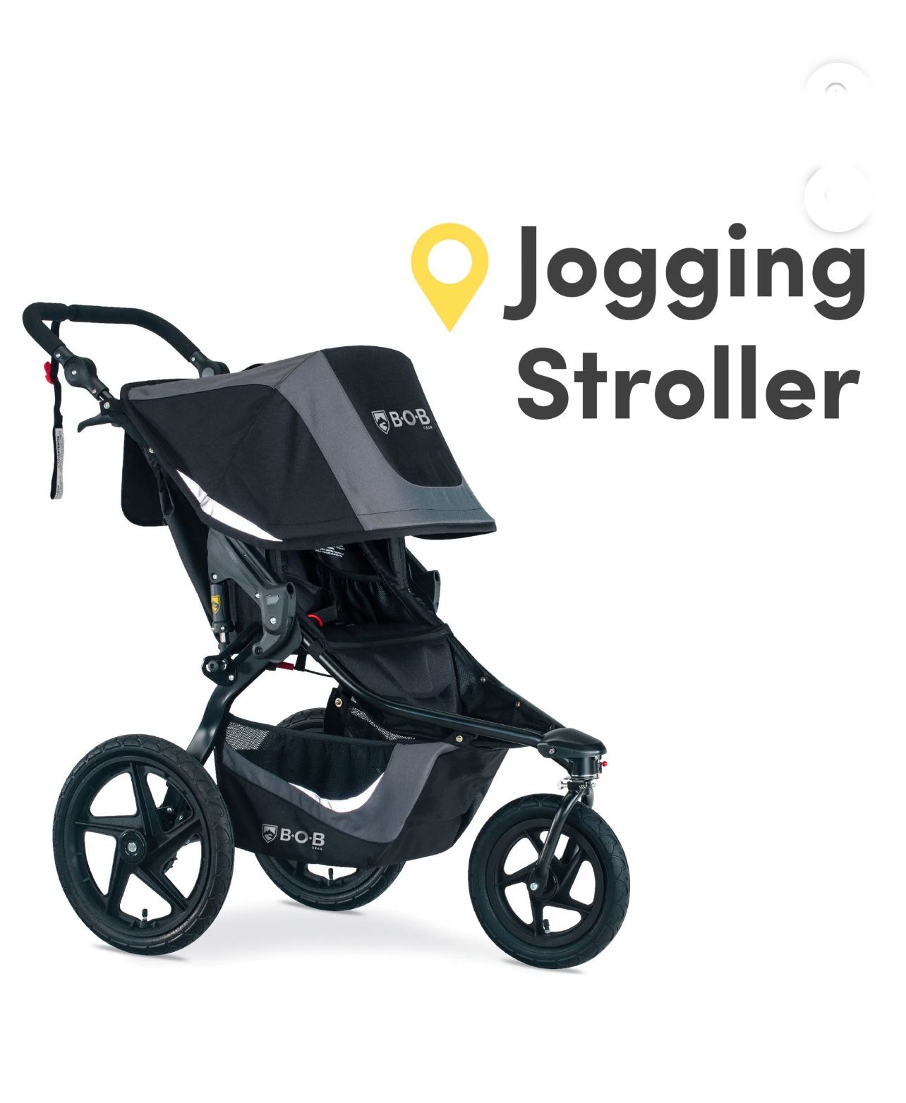 BOB Gear Revolution Flex 3.0 Jogging Stroller, Graphite Black
