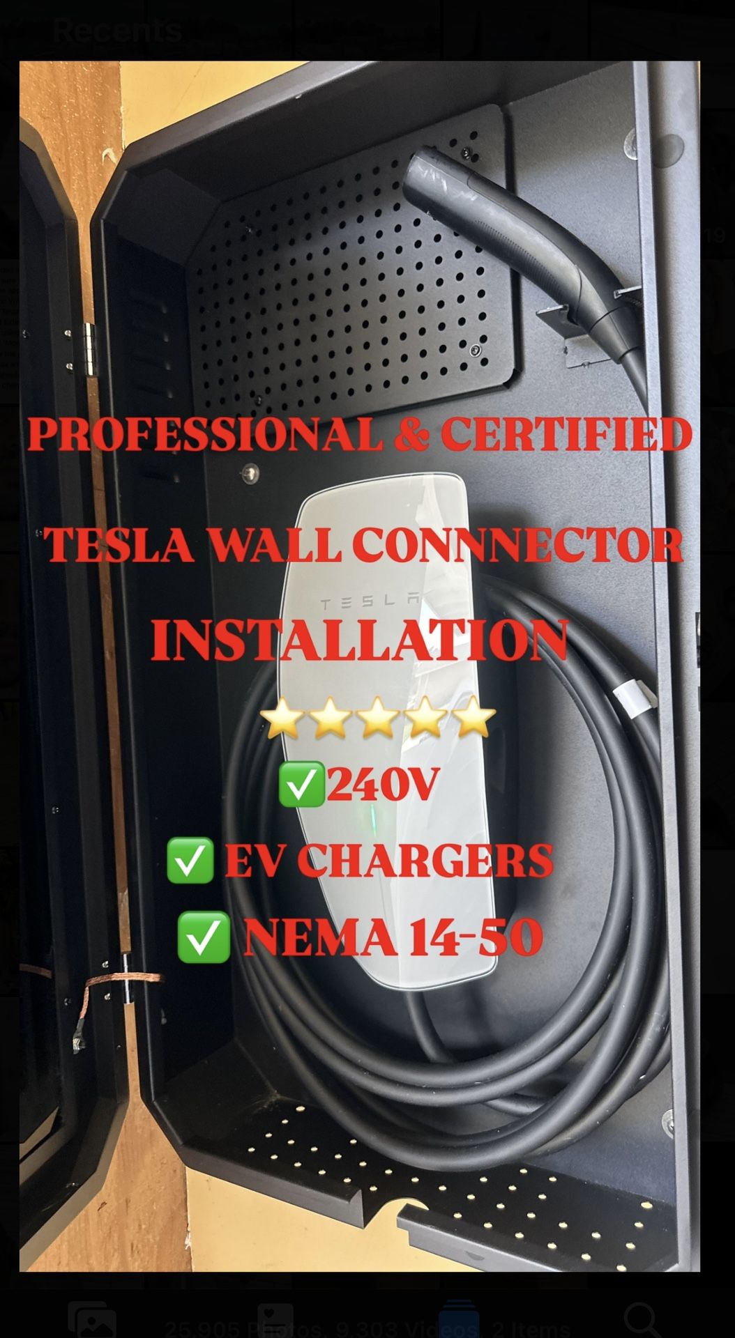 Tesla Wall Connector & Installations