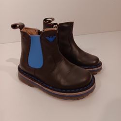 Armani Junior Leather Boots sz 21 / 5