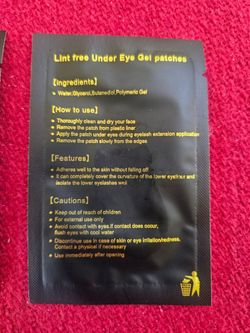 Lint Free Under Eye Gel Patches