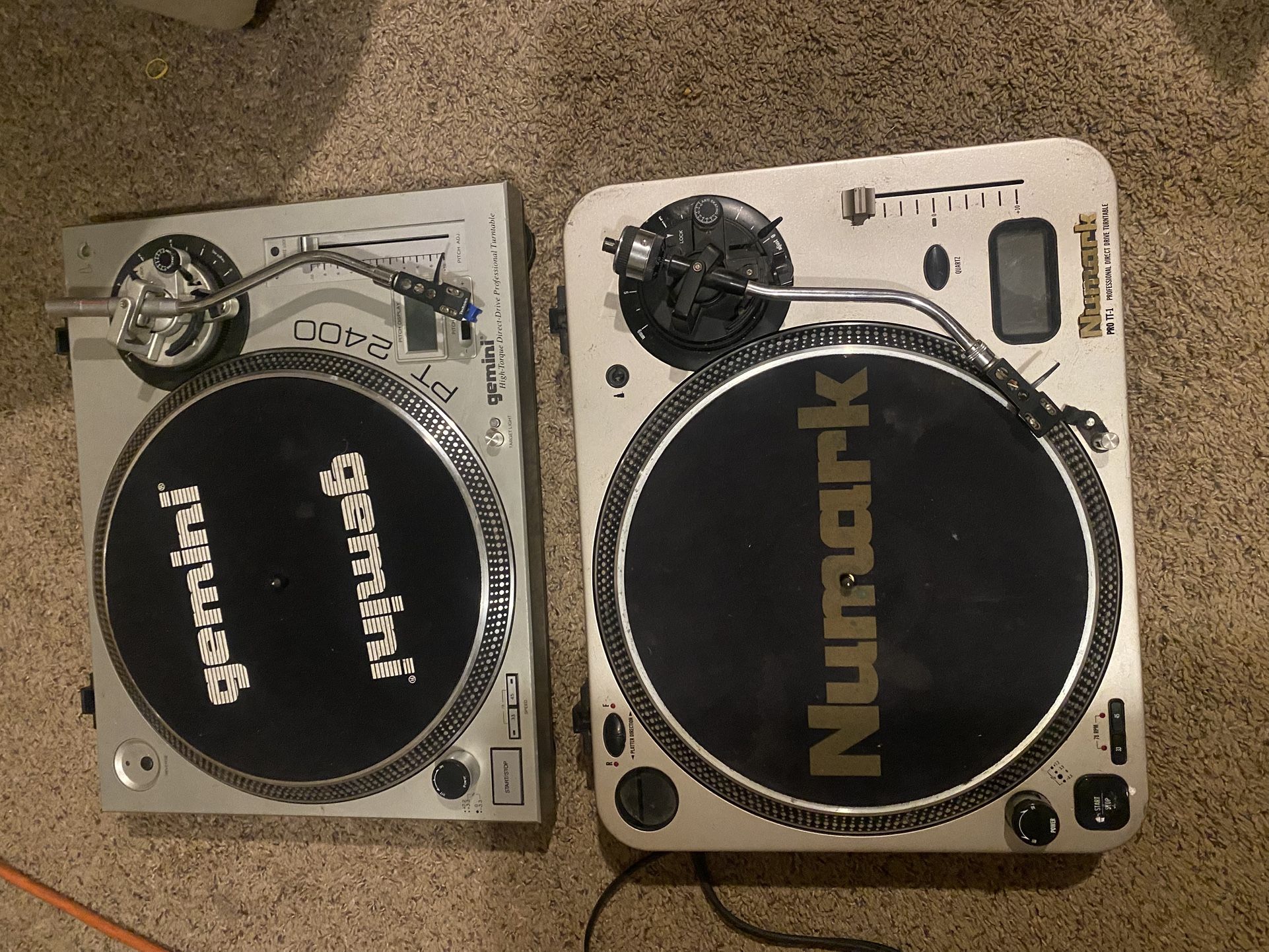 🎵Dj Equipment Numark Scratch, Mixer, And ProTT1 Direct Drive Turntable Gemini Pt 2400 Direct Drive High Torque Turntable