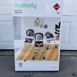 NEW IN BOX Ingenuity Trio 3-in-1 High Chair - ($70)