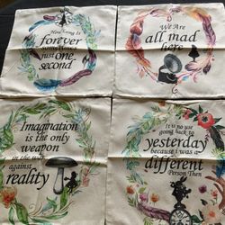 Alice In Wonderland Pillow Covers